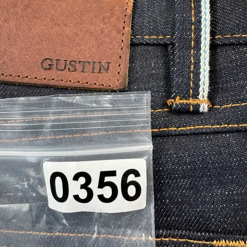 Gustin #541 Rainbow 12oz Selvedge Denim Jeans Size Mens 32x35 Button Fly NWOT